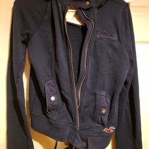 Navy Blue Hollister Hoodie L
